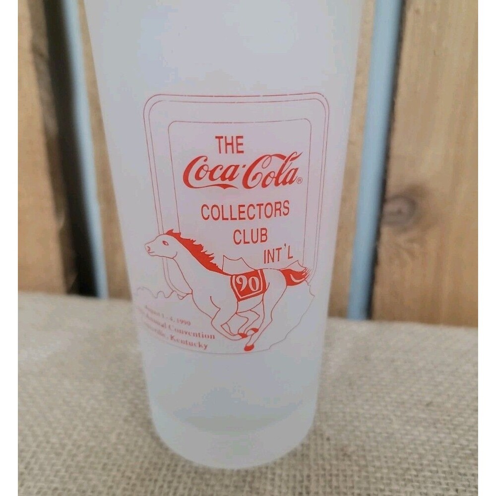 Coca Cola Collectors Club 1990 Convention Louisville KY Glass